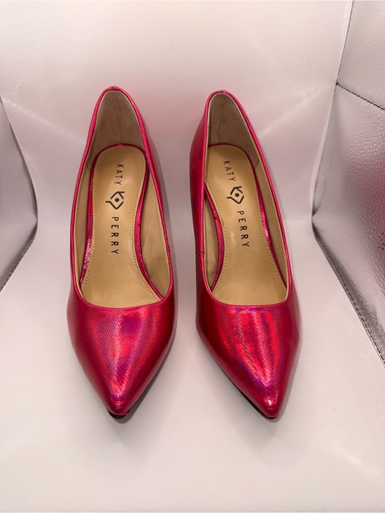 Katy Perry Collections Shoes - Katy Perry Collections Shimmer Pointed-Toe Pumps in Magenta